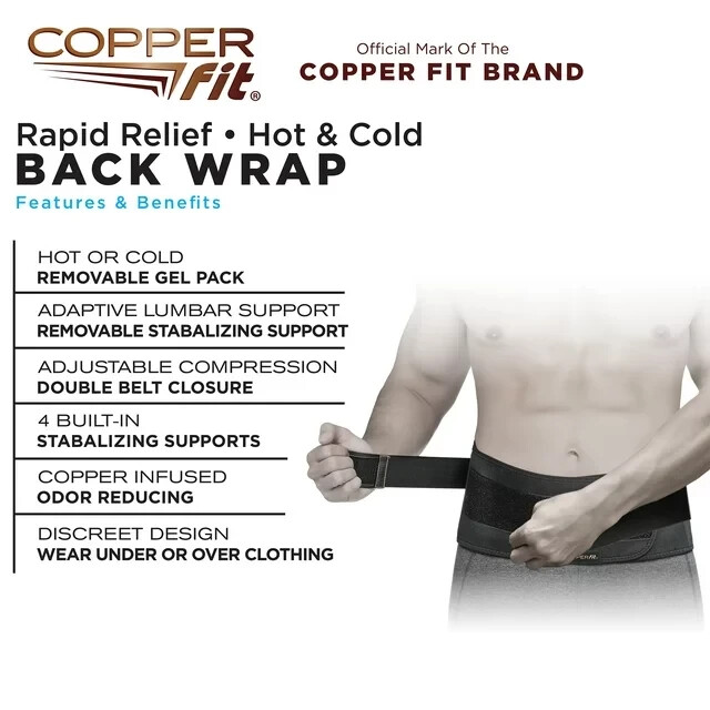 Copper Fit Rapid Relief + Back Support