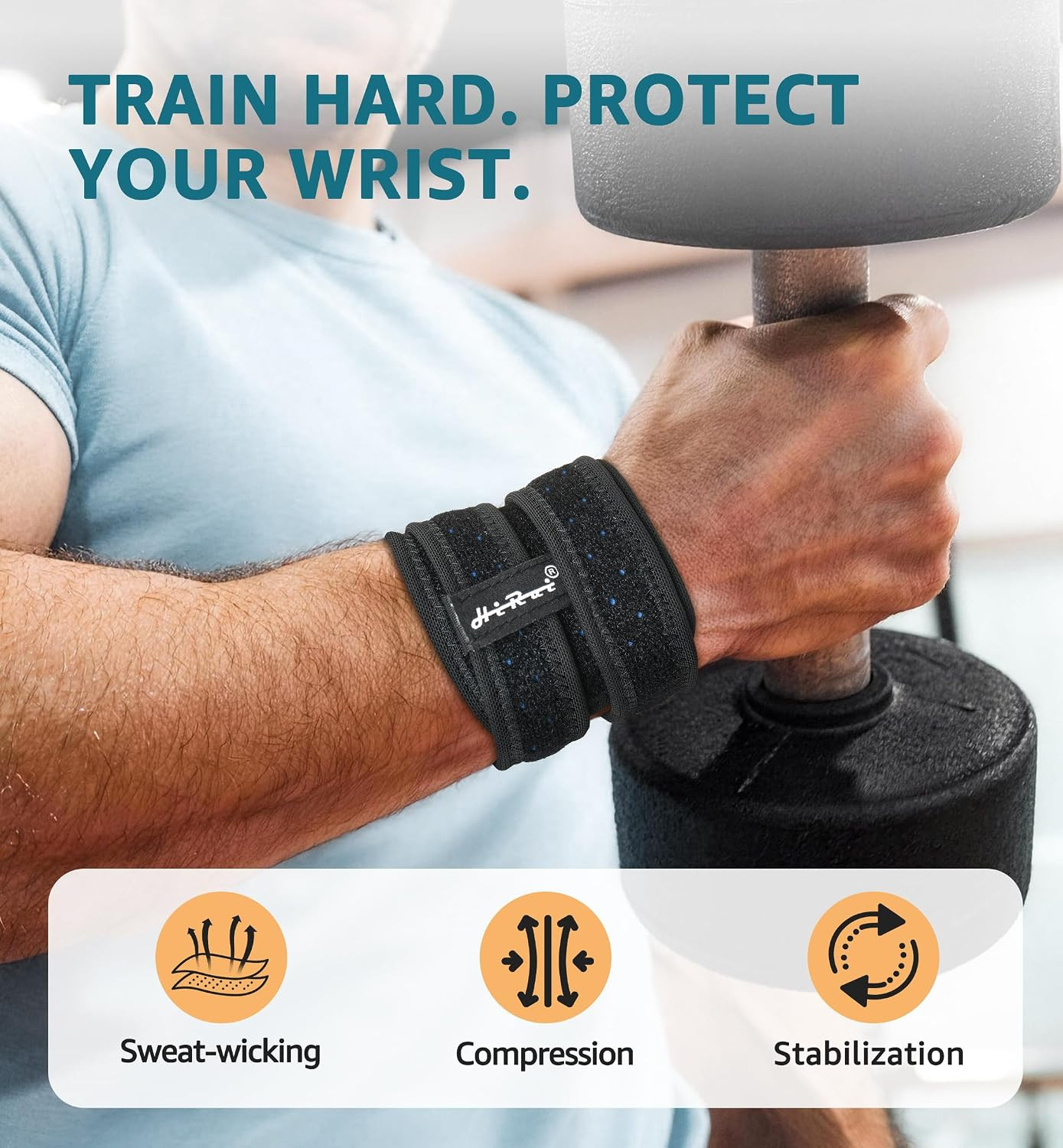 Wrist Brace for TFCC Tears, Adjustable Wristband Wrist Wraps Support for Fitness