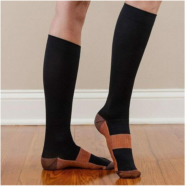(6 Pairs) Compression Socks Hg Knee High Copper Mens / Womens S-XXL USA