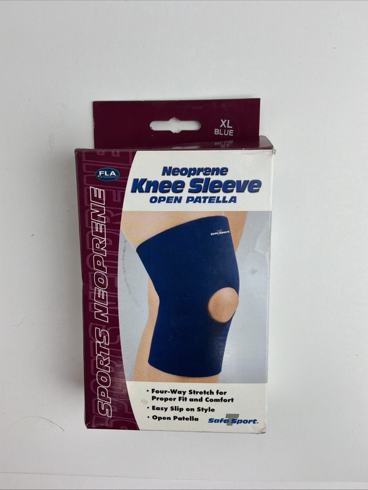 FLA Orthopedics Knee Support Safe-T-Sport X-Large Navy Compression Unisex