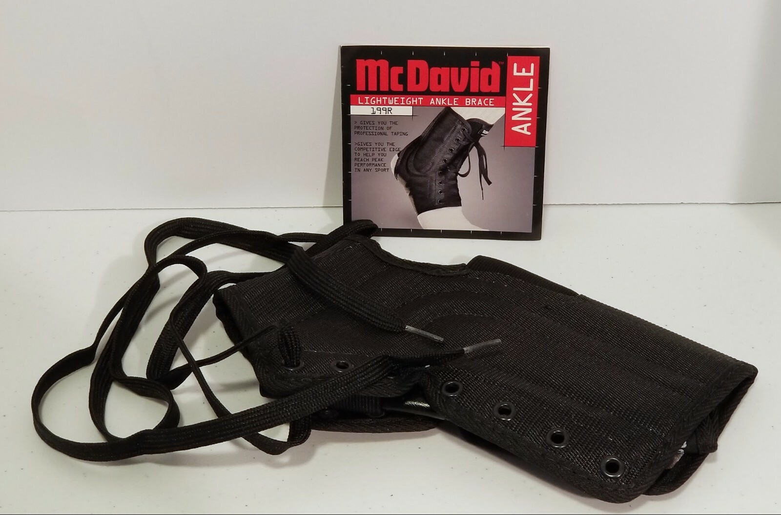 McDavid Light Weight Ankle Brace 199R B Protection Level III Black Size SM NOS