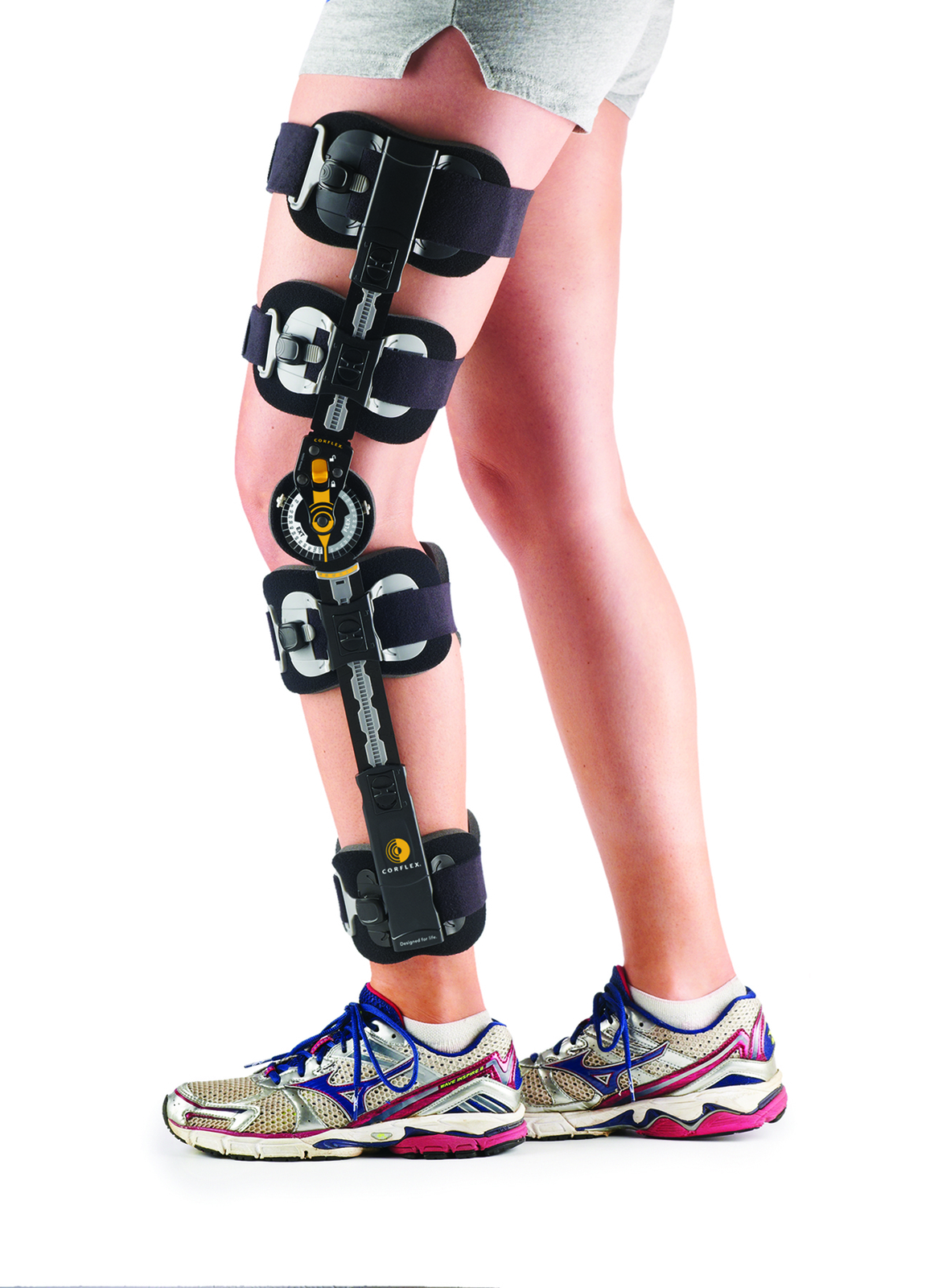 Corflex Contender Post-Op Knee Brace ROM Hinged Support Lightweight Adjustable