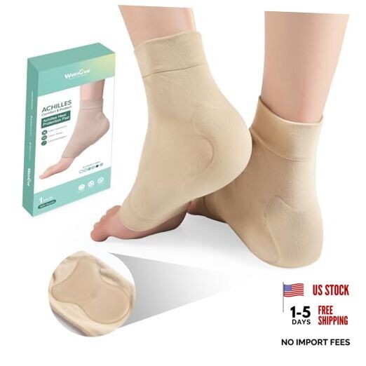 Achilles Tendonitis Heel Protector Socks – (FSA&HSA) Achilles Regular Beige