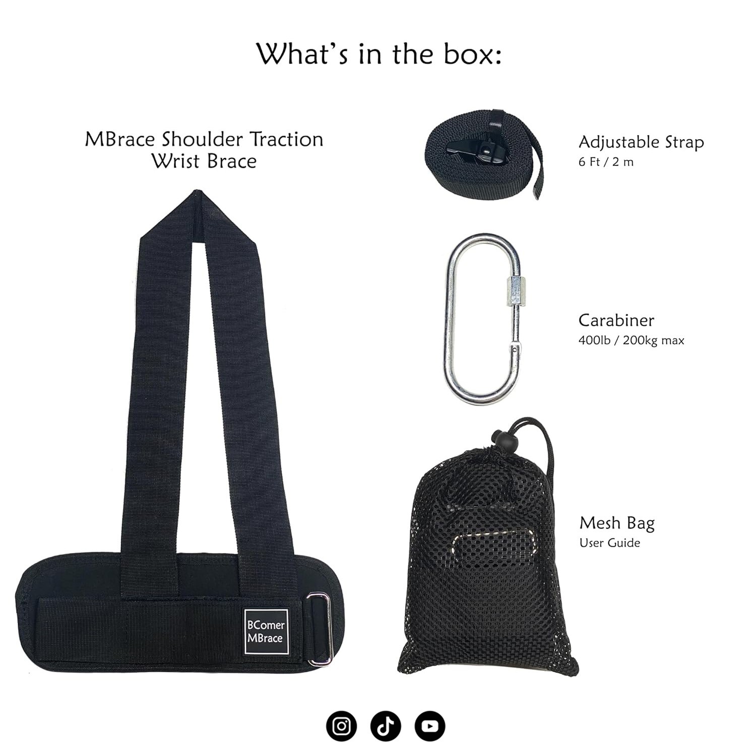 BComer MBrace – Shoulder Stretcher Post-Injury Recovery | Pravilo Trainer Grips