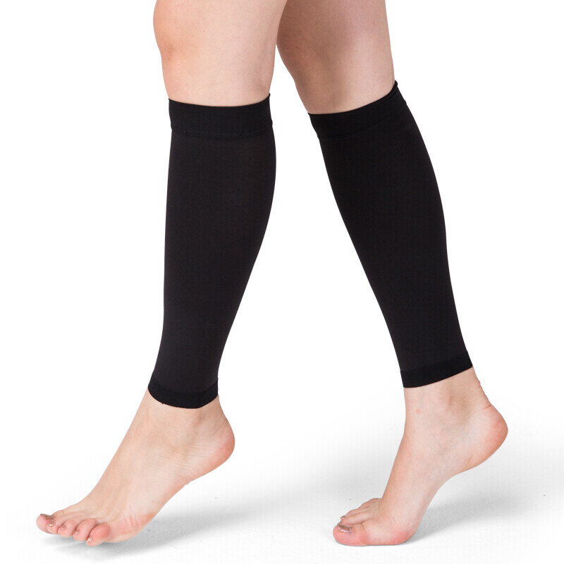 Calf Sleeve Compression Socks Support Swelling Edema Flight Travel Sports Hose