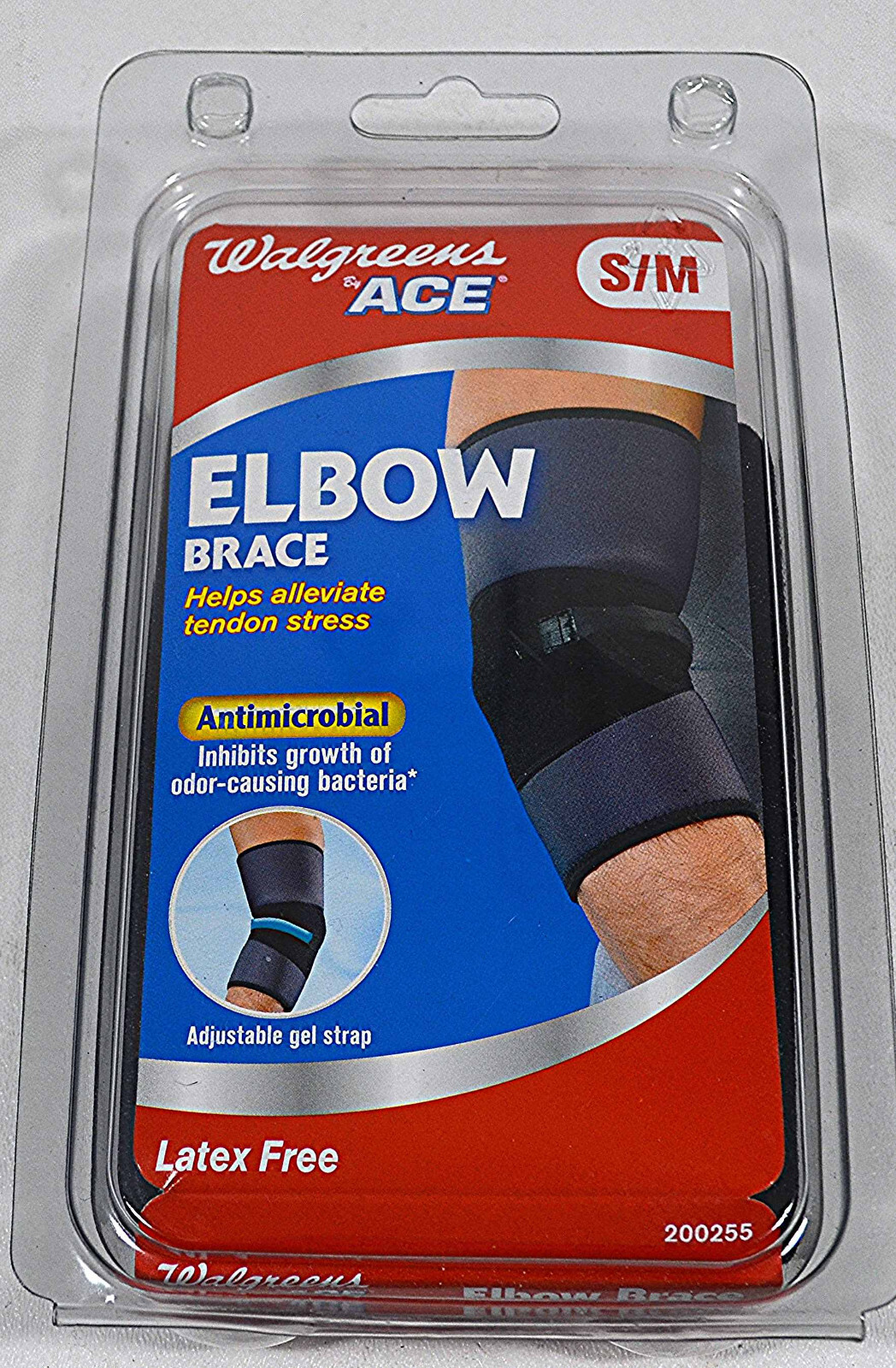Brand New Walgreens ACE S/M Elbow Brace-helps alleviate tendon stress-latex free