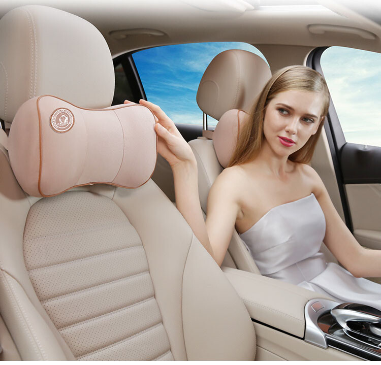 Car Head Neck Support Cushion Memory Foam Car Seat Headrest Pad Pillow Cervical