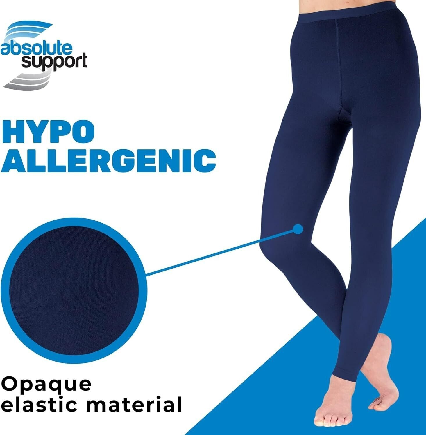 Compression Leggings Women Circulation 20-30mmHg Opaque Footless Support HM048