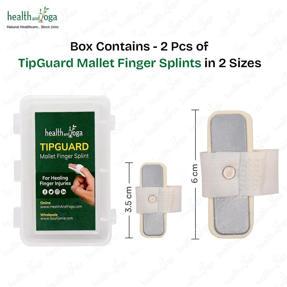 Soulgenie Healthandyoga™ Tipguard Bendable Finger Splint for Mallet Finger Defor
