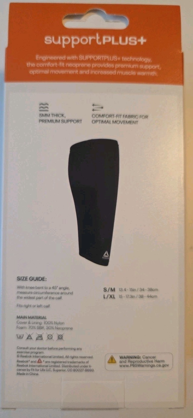 Reebok Neoprene Calf Sleeve S/M Sealed New