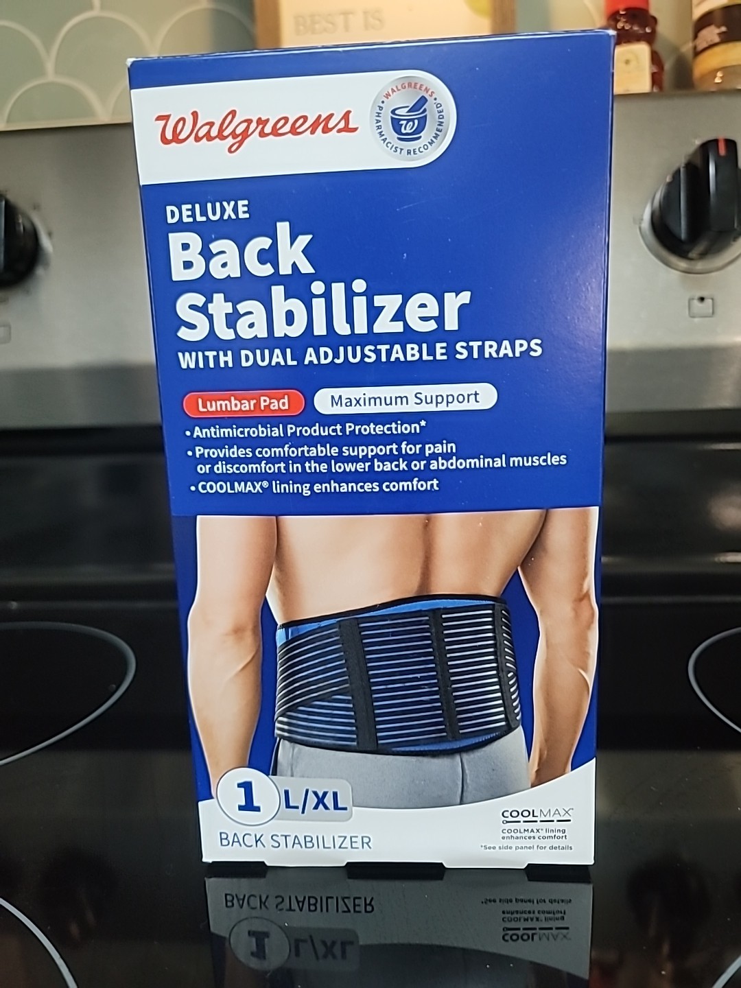 Walgreens ~ Deluxe Back Stabilizer ~ L/XL ~ New In Box