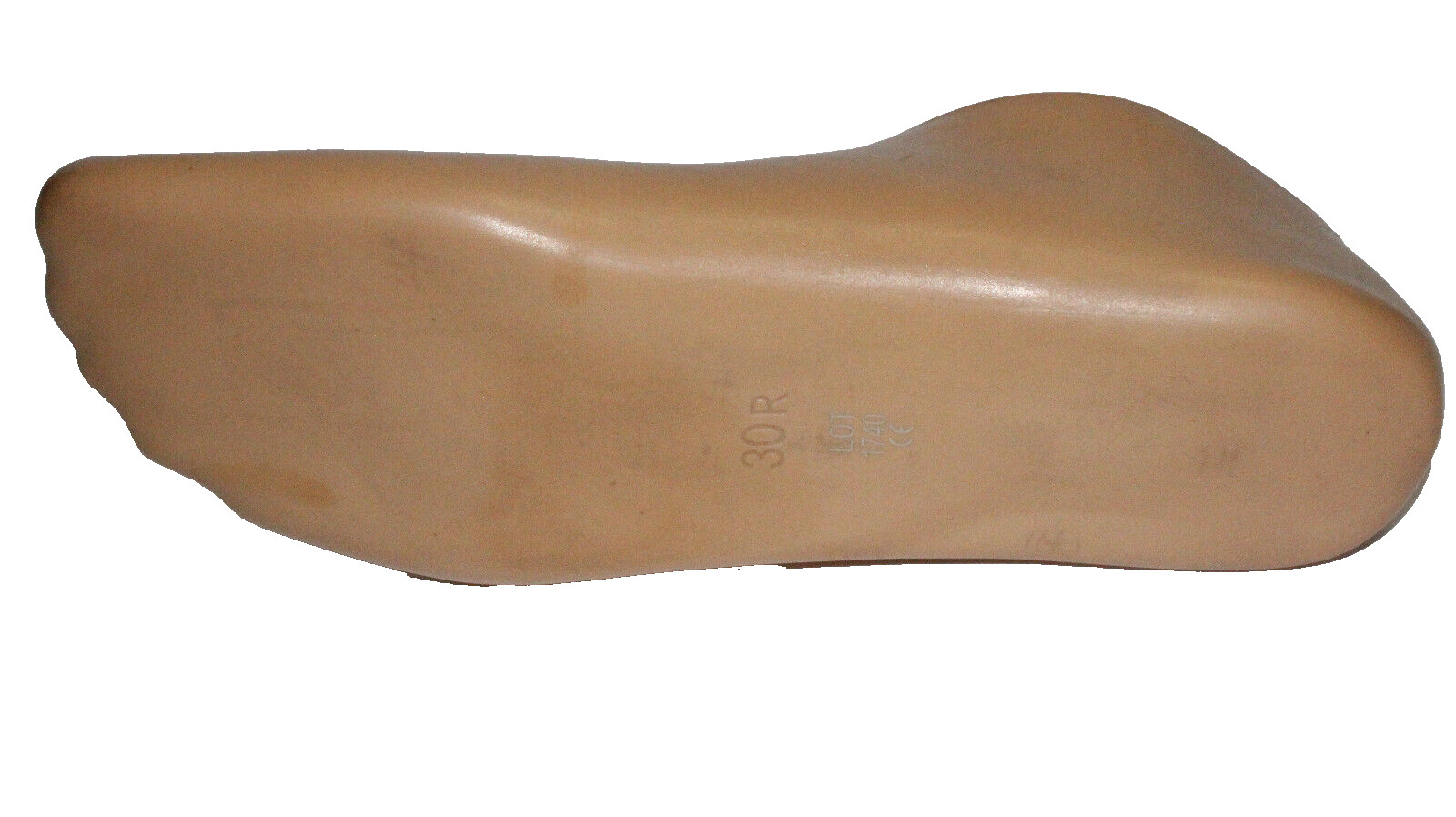 VERY NICE OSSUR REFLEX EVO BLADE PROSTHETIC FOOT SHELL RIGHT TAN CAUCASIAN~Sz 30