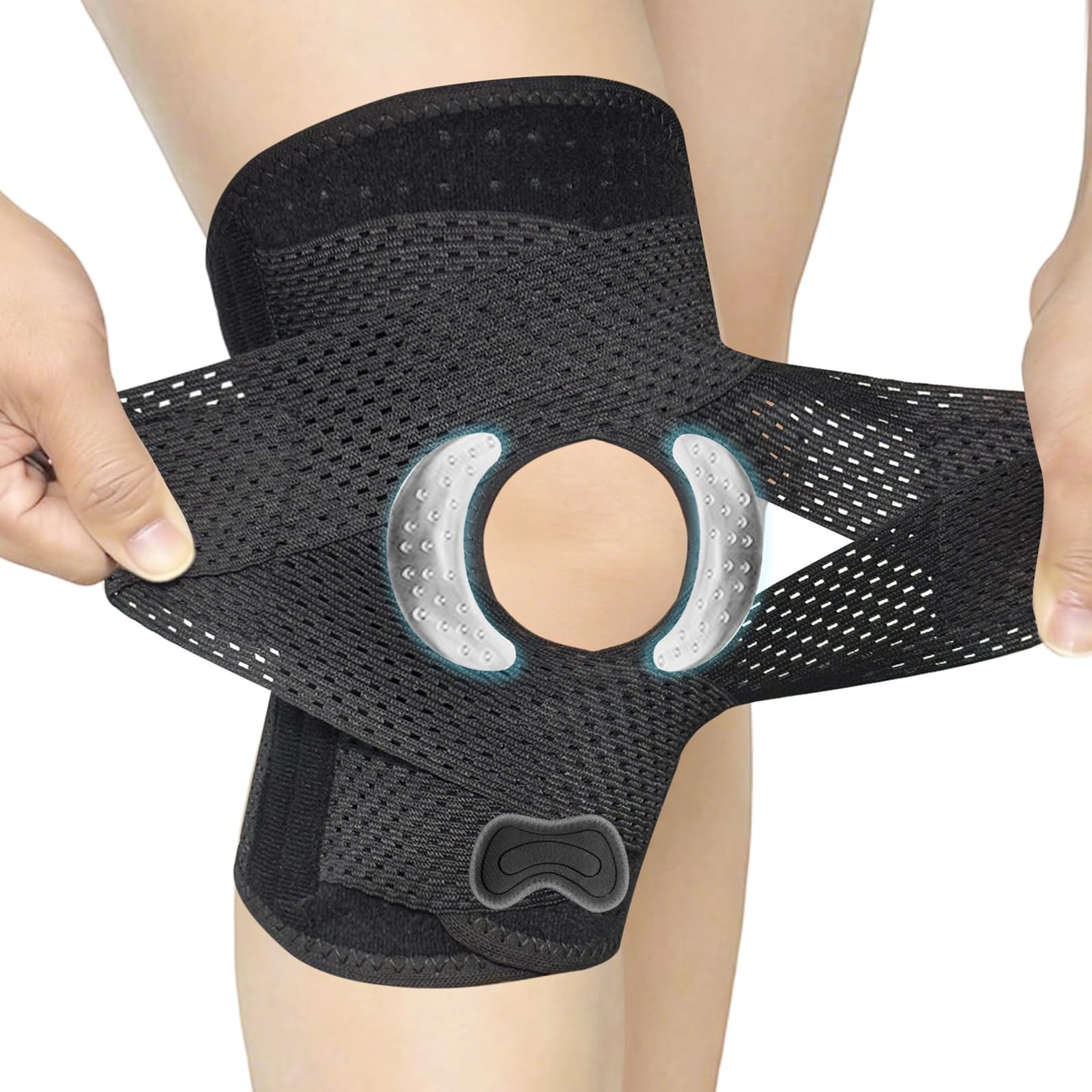 Knee Brace with Side Stabilizers, Durable, Adjustable Tension & Comfortable F…