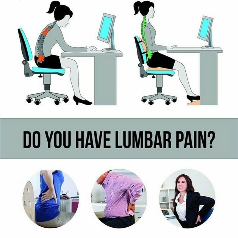 Soporte de Espalda y Columna Lumbar Ajustable Faja Cinturon Corrector de Postura
