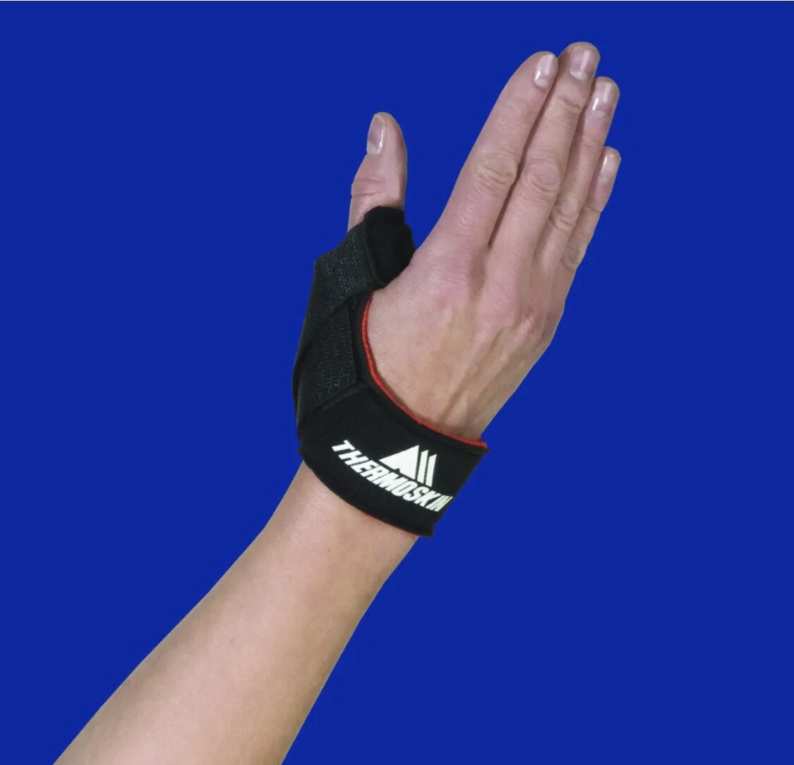 THERMOSKIN FLEXIBLE THUMB SPLINT JOINT BRACE For Left Hand Sz LARGE. 85163