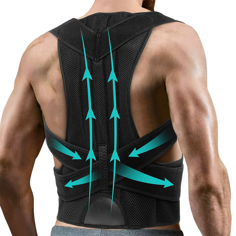 Chest Up Back Brace for Women Men Back Support Posture Corrector Vest Shaper