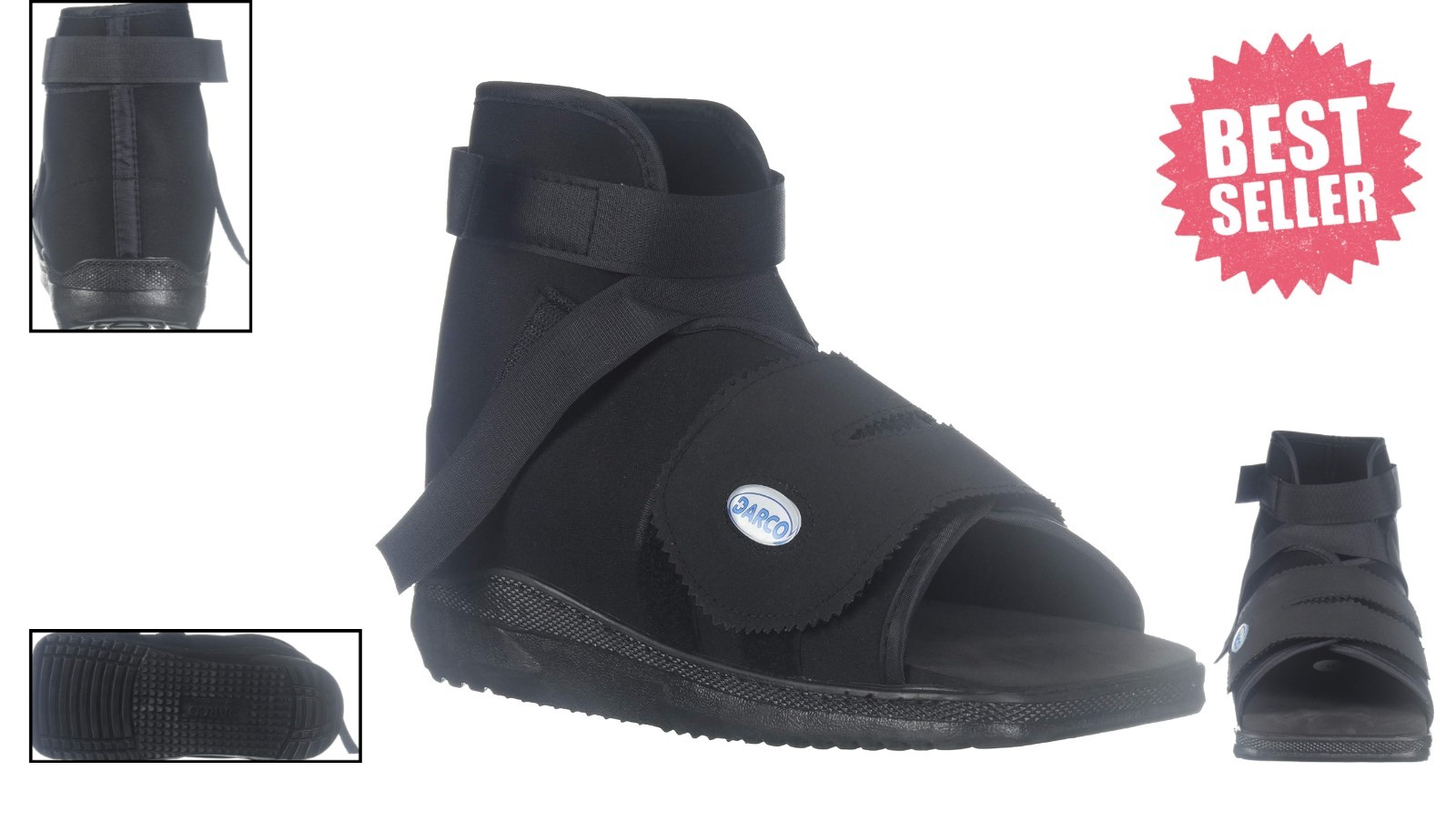 Medium Slim Line Cast Boot for Men – Square Toe Design for Enhanced Protection