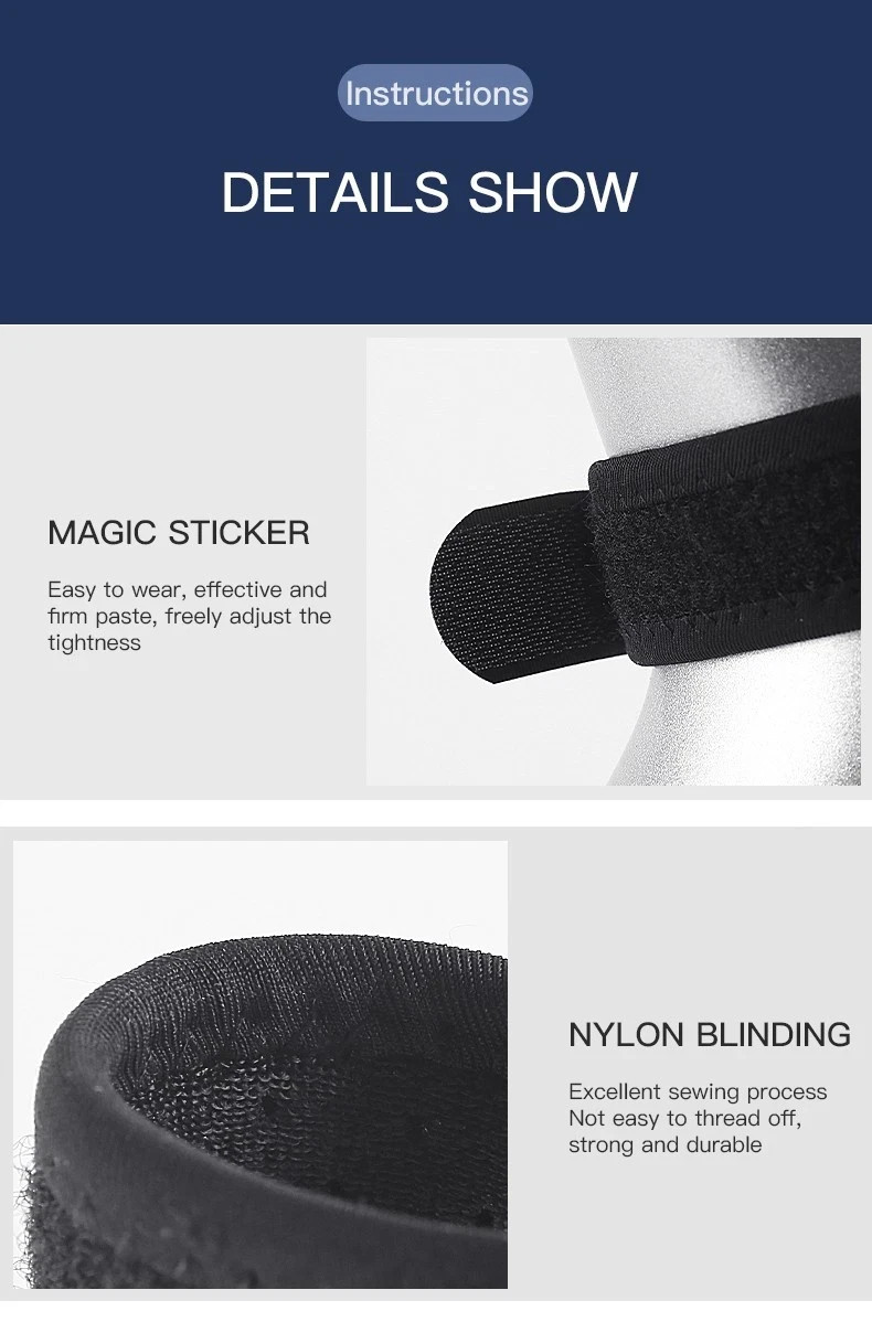 Adjustable Knee Patellar Tendon Support Strap Compression Brace for Sports Runni