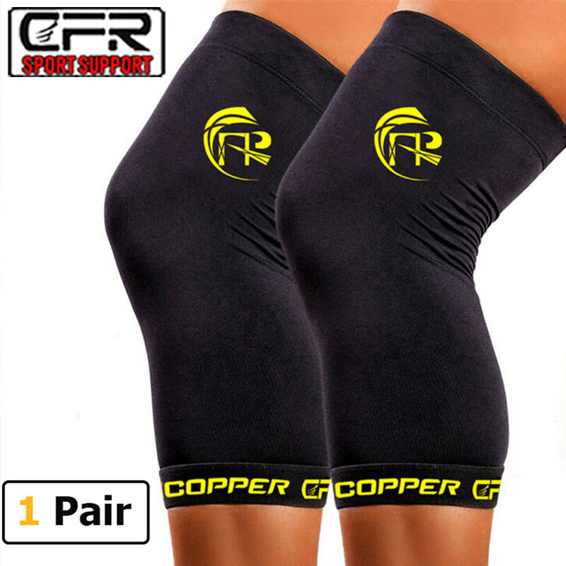 Copper Knee Sleeve Compression Brace Support Sport Joint Pain Relief Arthritis I