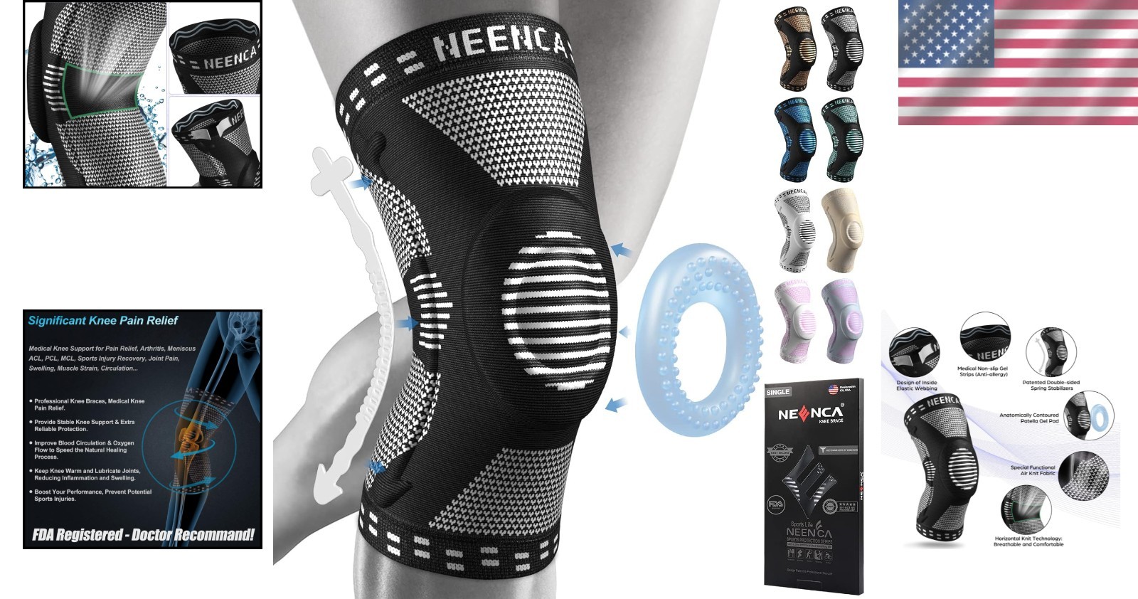 Lightweight & Comfortable Knee Brace for Joint Pain Relief – Doctor Recommended