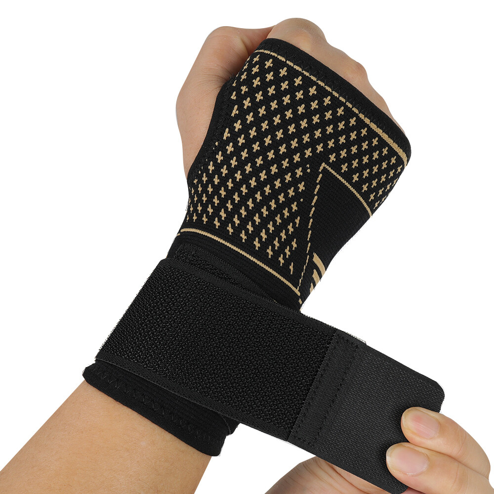 Copper Wrist Compression Glove Hand Support Pain Relief Joint Self Care Single