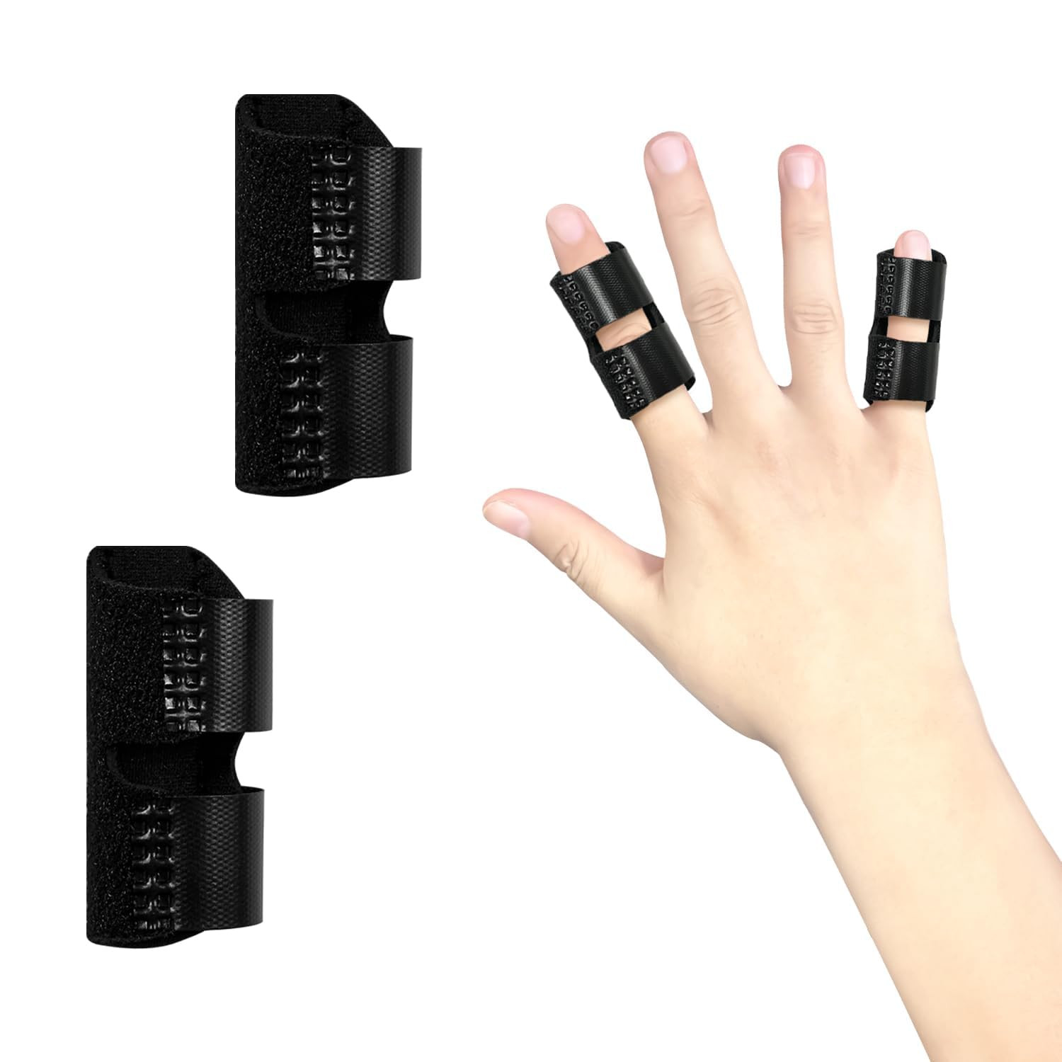 2 PCS Small Finger Splint, Adjustable Trigger Finger Splint, Straightener for Br