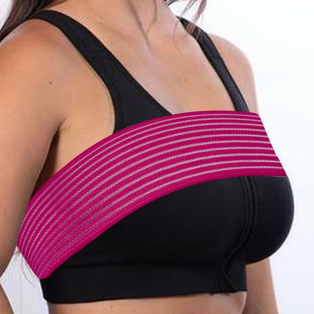 Post Surgery Breast Implant Stabilizer and Chest Compression Support Band, Breas