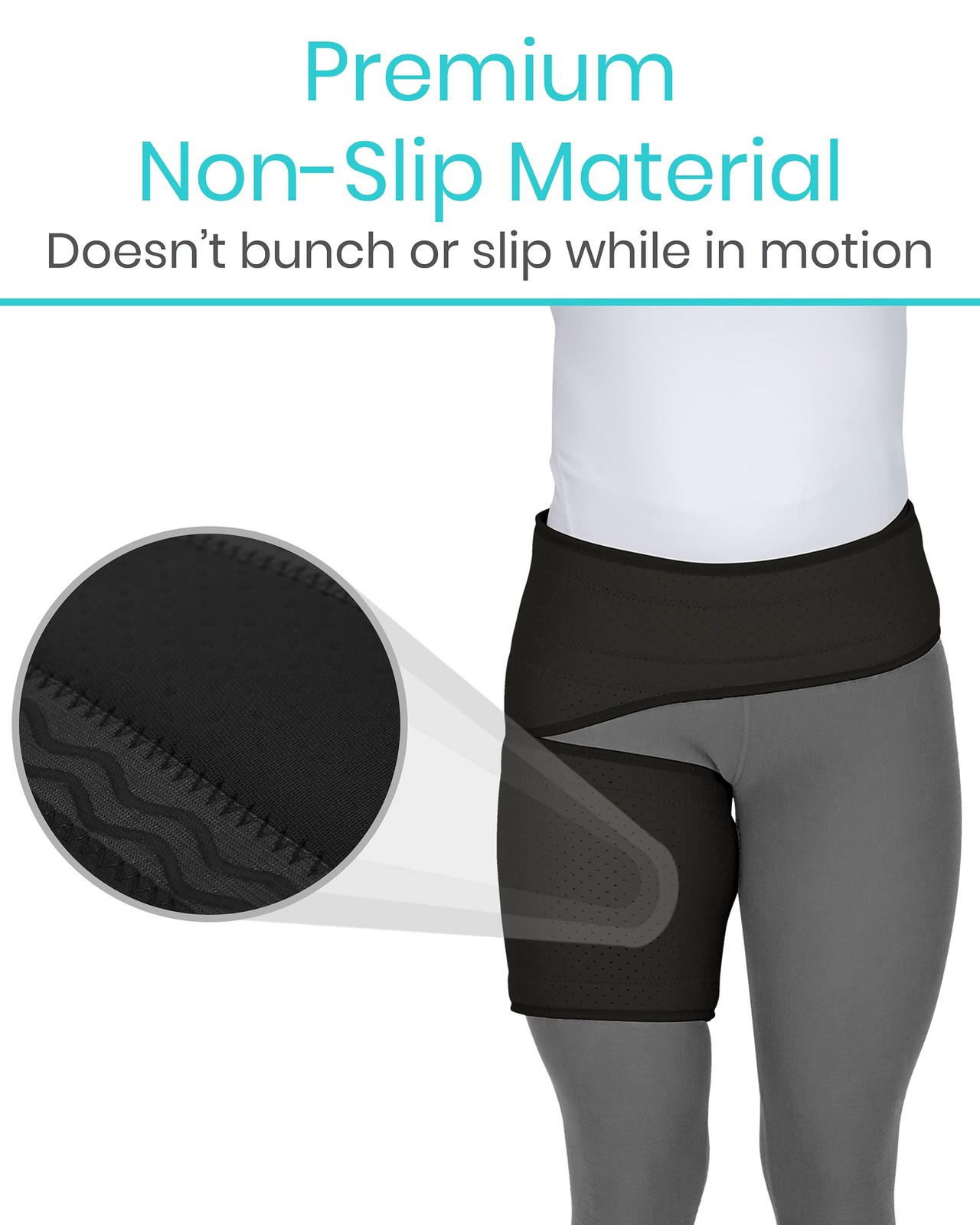 Vive Hip and Groin Brace – Sciatica Bursitis Hip Pain Relief Compression Wrap