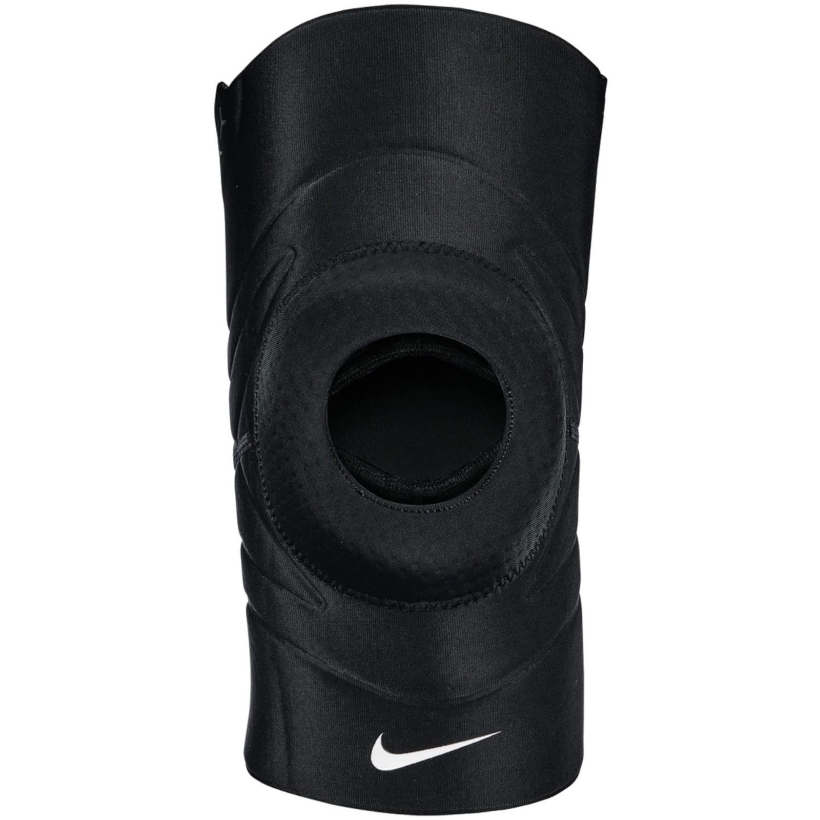 Nike Pro Open Patella Knee Sleeve 3.0 Black White Size Large Brace Dri Fit