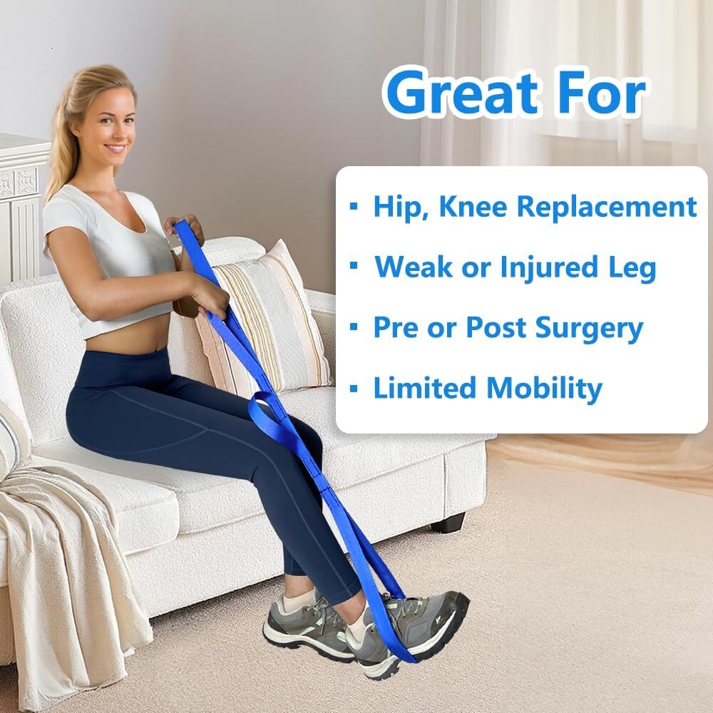 1PC Heavy-Duty Leg Lifter Multi-Loop – Wheelchair/Couch Mobility Recovery Tool