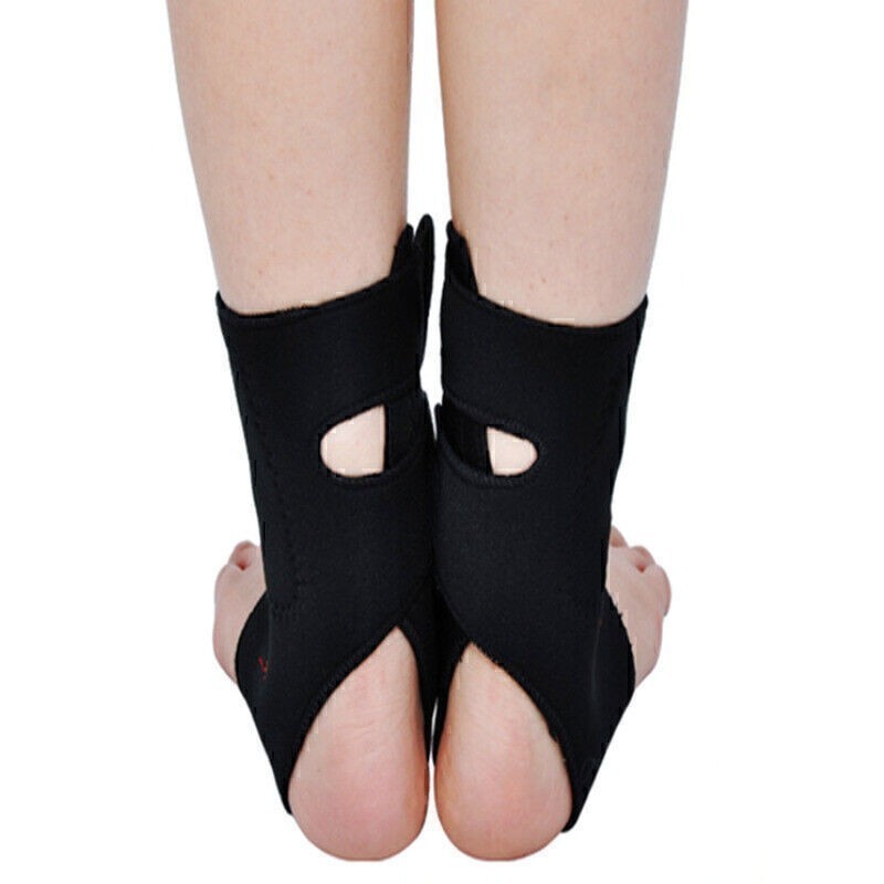 2pcs Self-heating Tourmaline Far Infrared Magnetic Therapy Ankle Support Brace