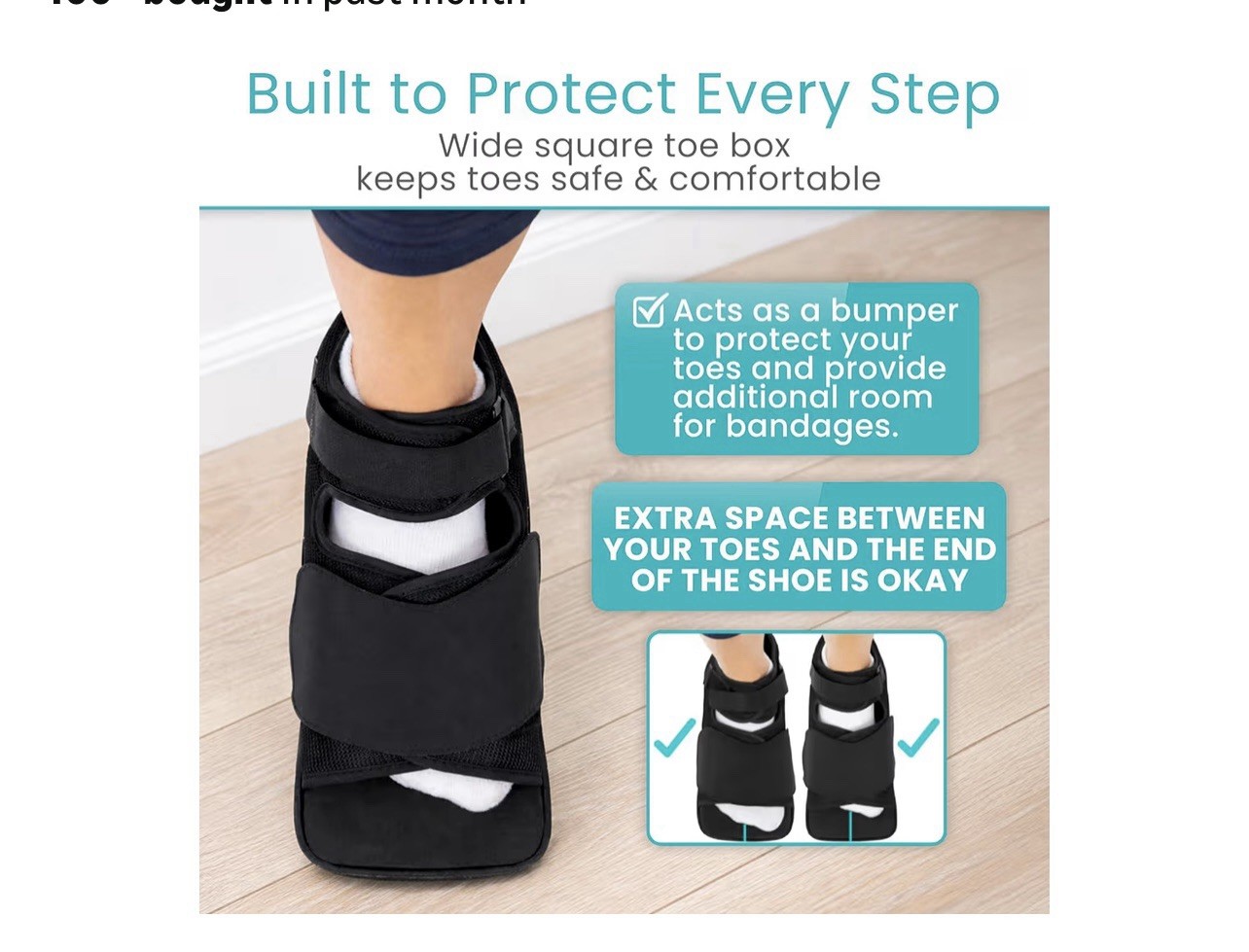 Vive Healing Shoes, Pair of Medical-Surgical Shoes, XS ,Black, Square Toe