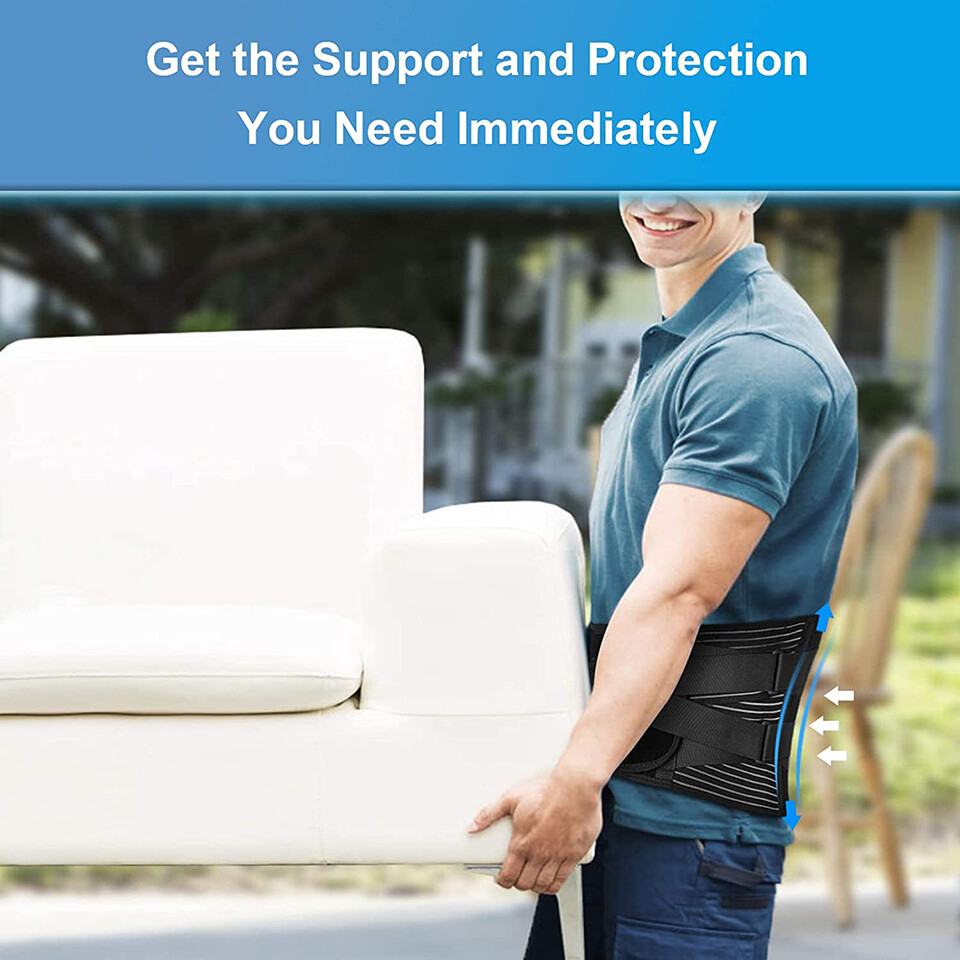 Lower Back Brace Lumbar Support Band Waist Belt For Men Women Pain Relief Girdle