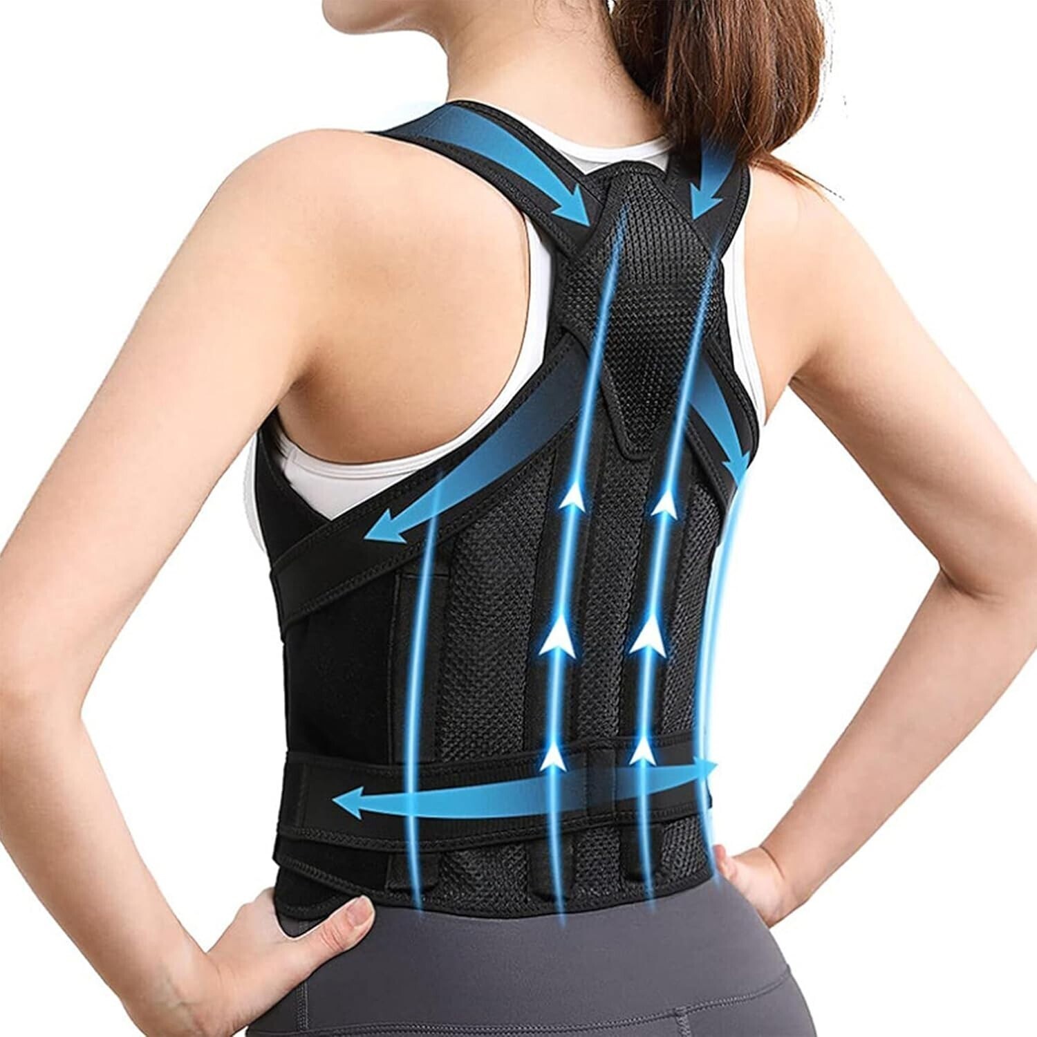 Back Brace Posture Corrector | Adjustable Back Corrector and Lightweight Back M