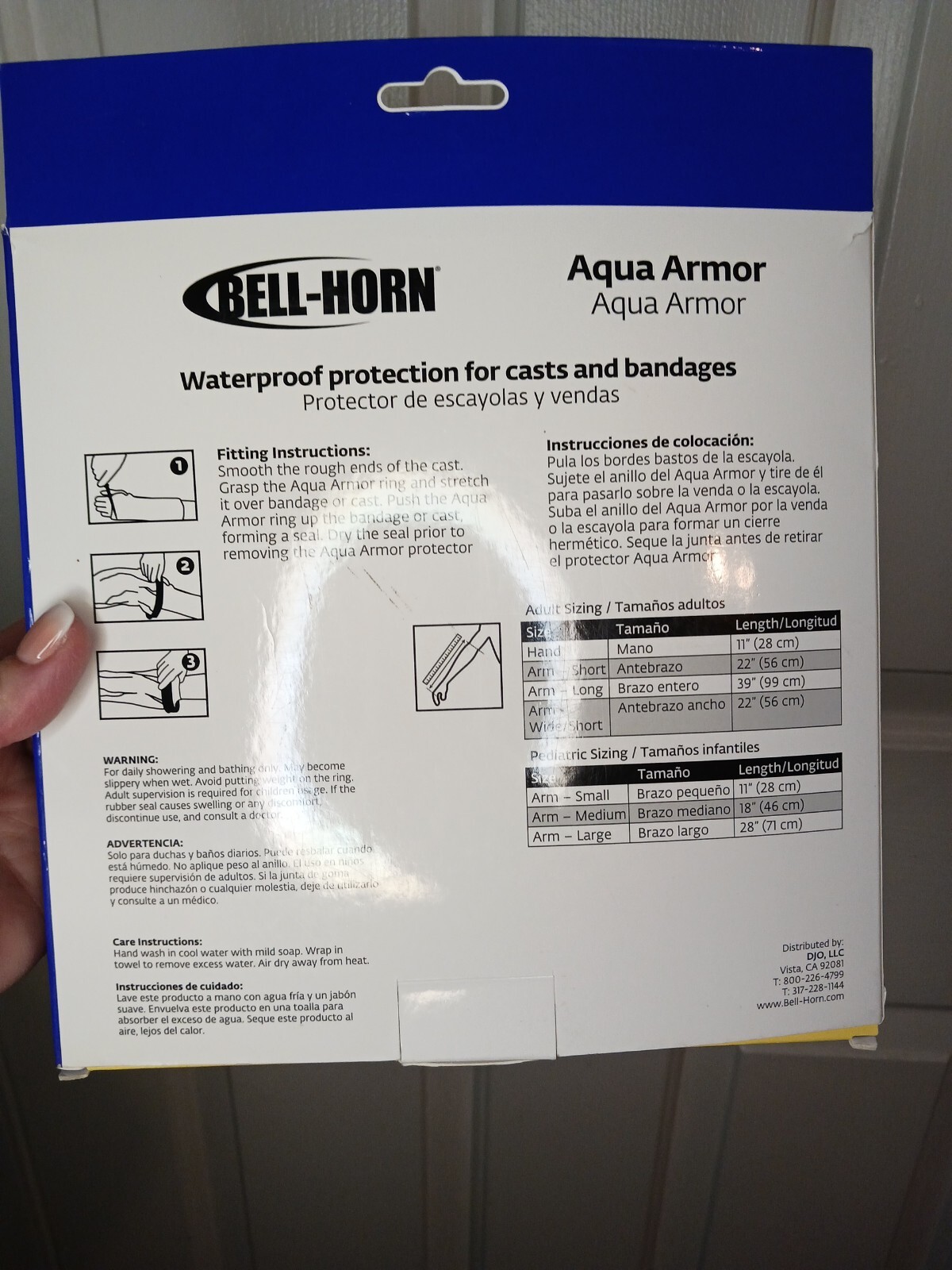 Bell Horn Aqua Armor Cast And Bandage Protector Adult Long Arm 39″