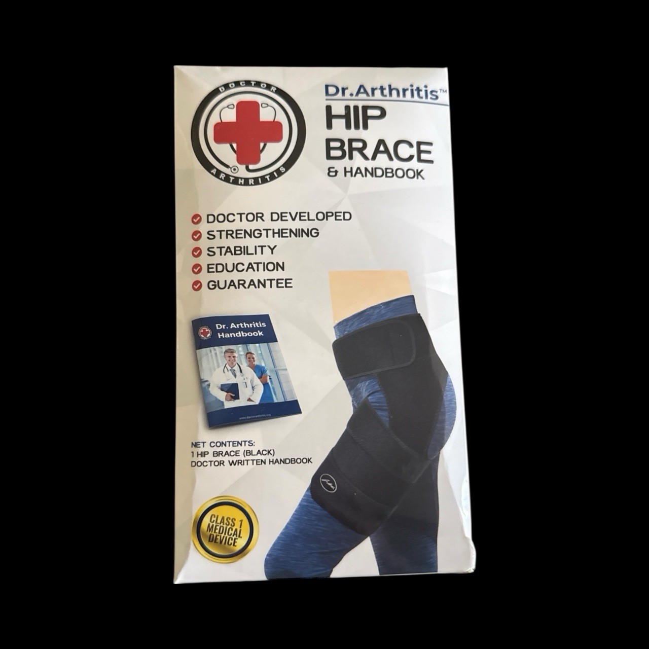 Dr. Arthritis Hip Support Brace Suitable Right/left Thigh New Open Box