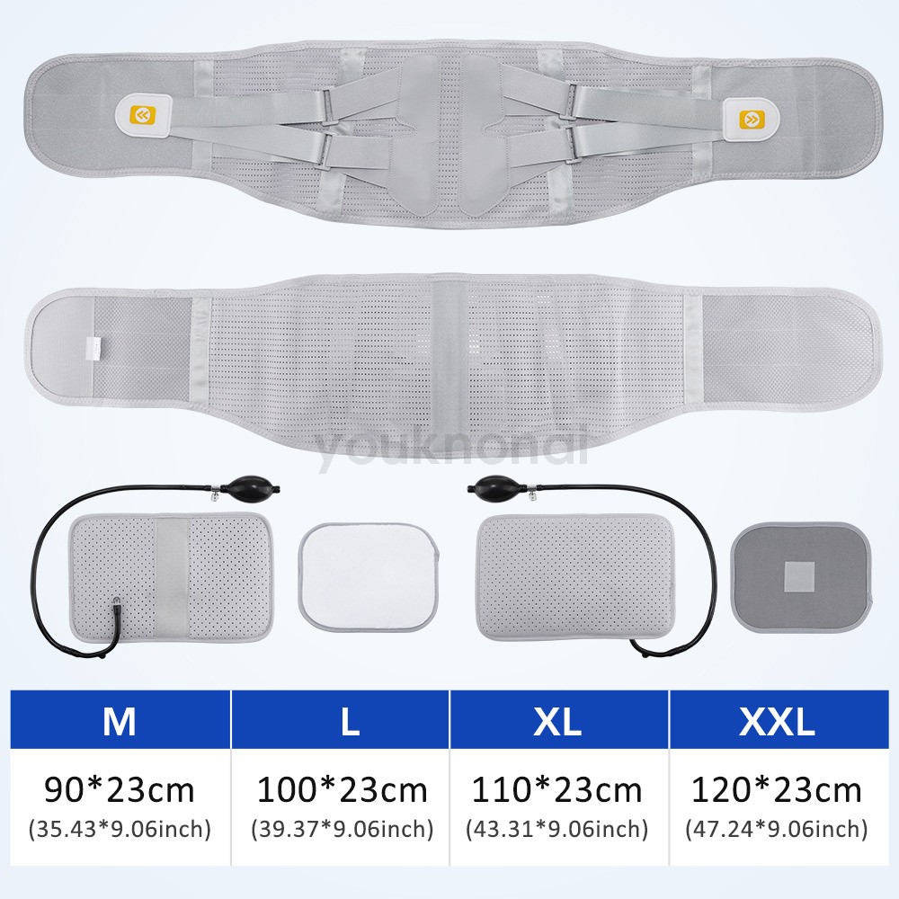 Medical-Grade Lumbar Support Belt for Back Pain Relief with Steel Plates、M-XXL