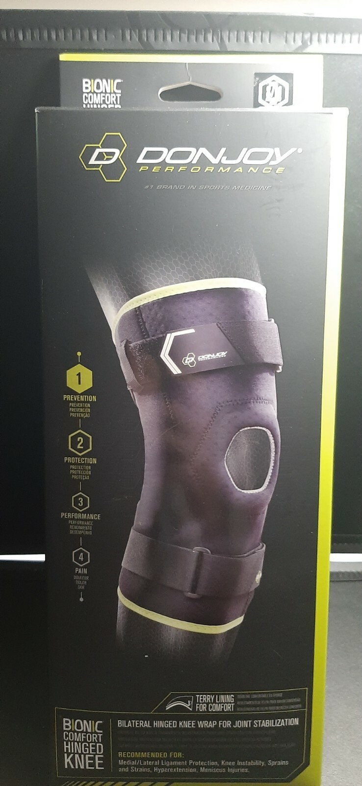 Donjoy Bionic Bilateral Hinged Knee Wrap Joint Stabilization – Size S/M 🐇🆓️📦