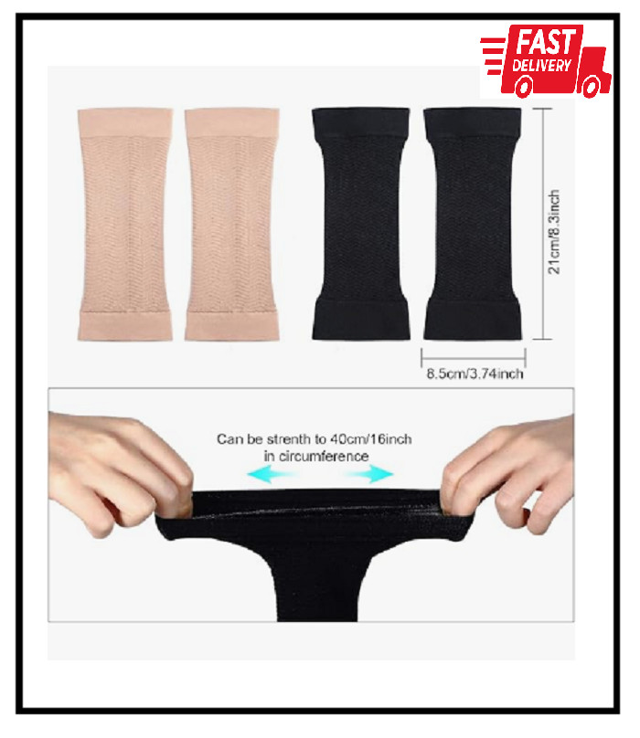 2Pairs Arm Shapers for Plus Size Women Upper Arm Sleeves Slimming Arm Wraps Slim