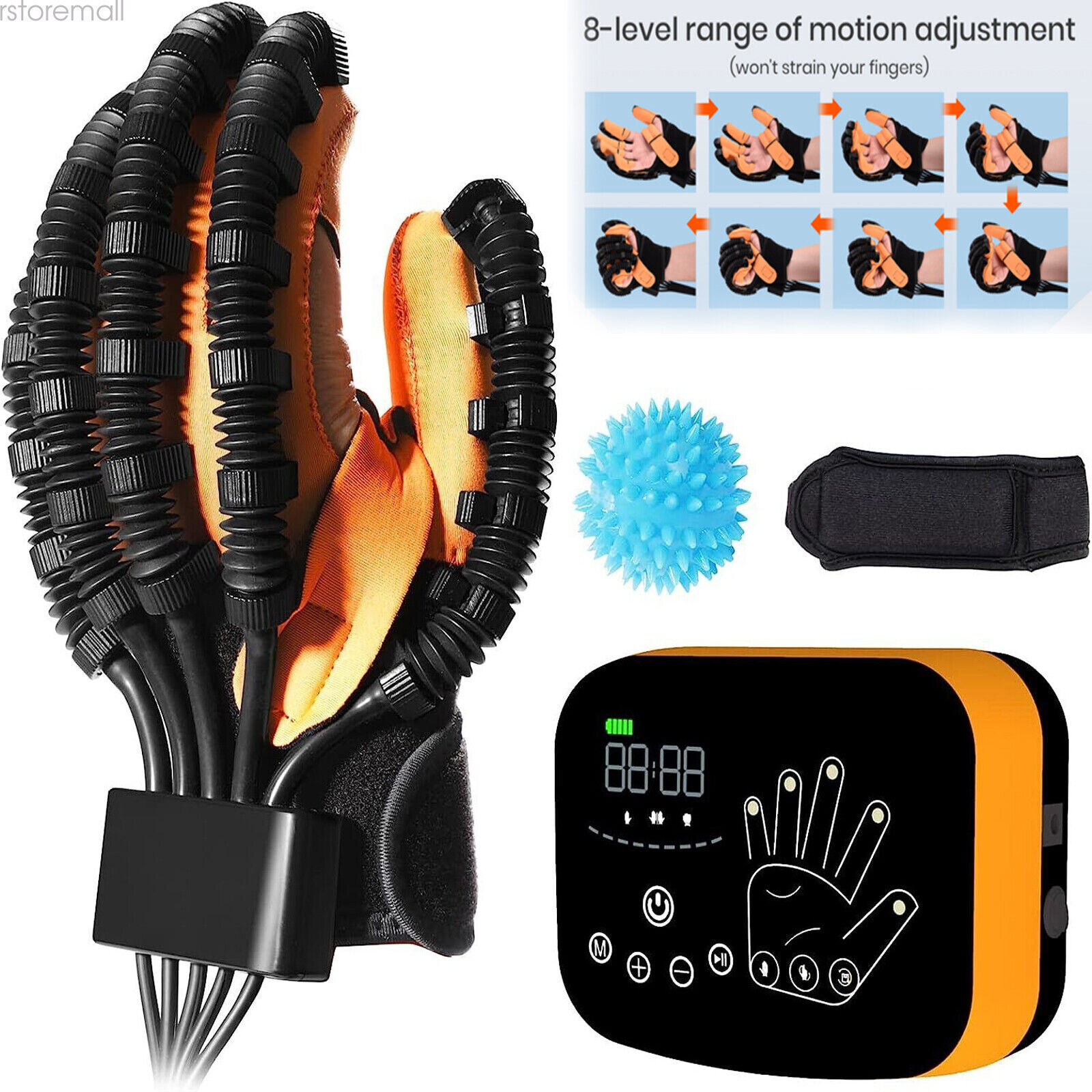 Rehabilitation Robot Glove for Finger Hemiplegia Recovery Trainer w/Mirror Image