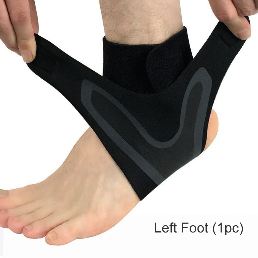 Adjustable Ankle Brace Compression Sleeve Support Sports Running Fascitis Pain