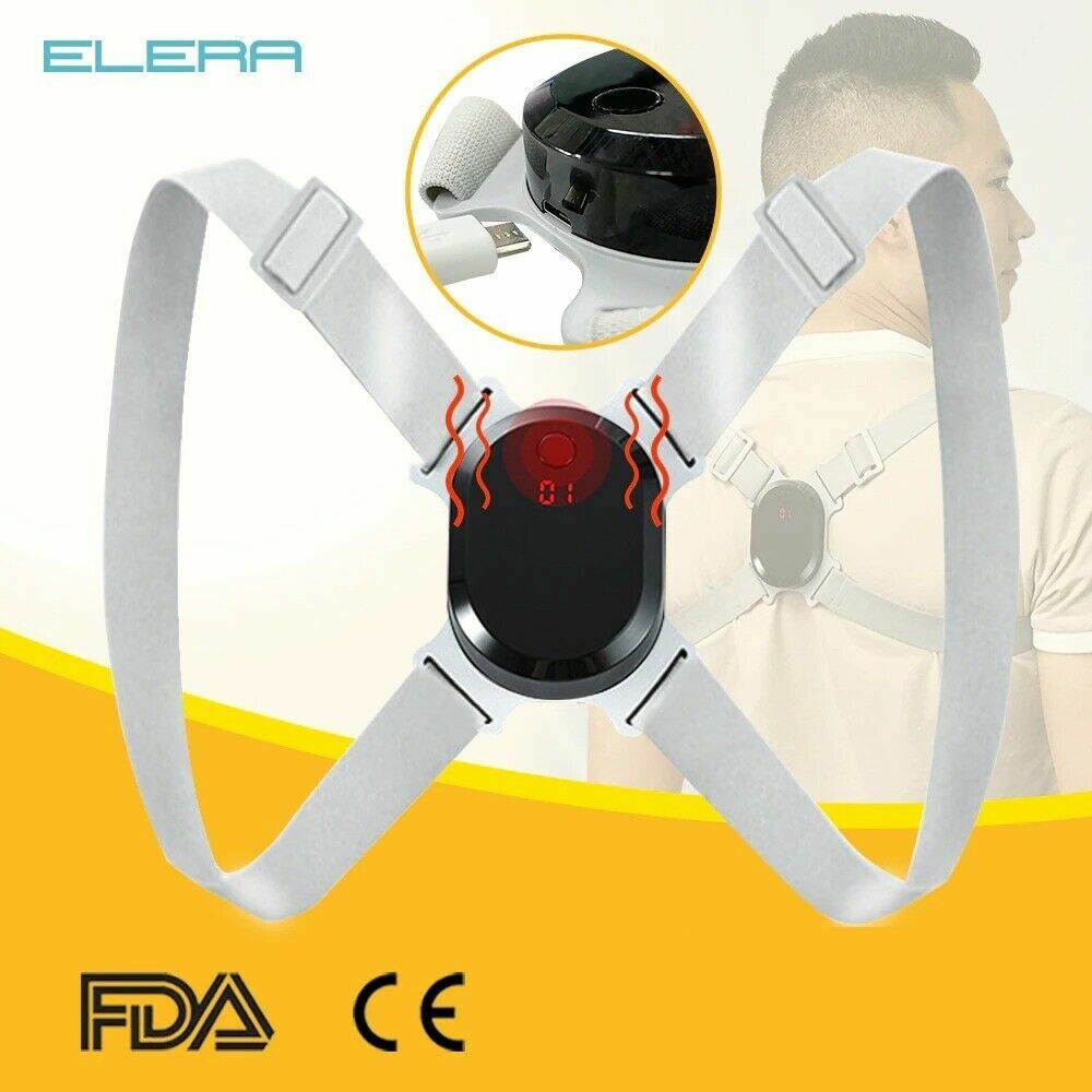 Smart Sensor Shoulder Corrector Belt Back Posture Supporter Hunchback Straight