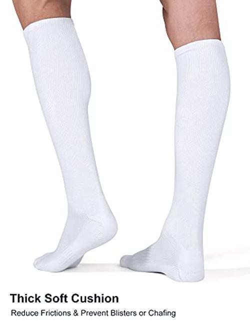 2/3 Pack Baseball Soccer Softball Socks for Kids Youth Medium White (2 Pack)