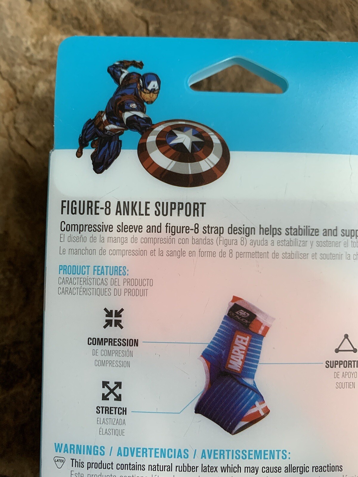 Donjoy Youth Captain America Figure-8 Ankle Support. New