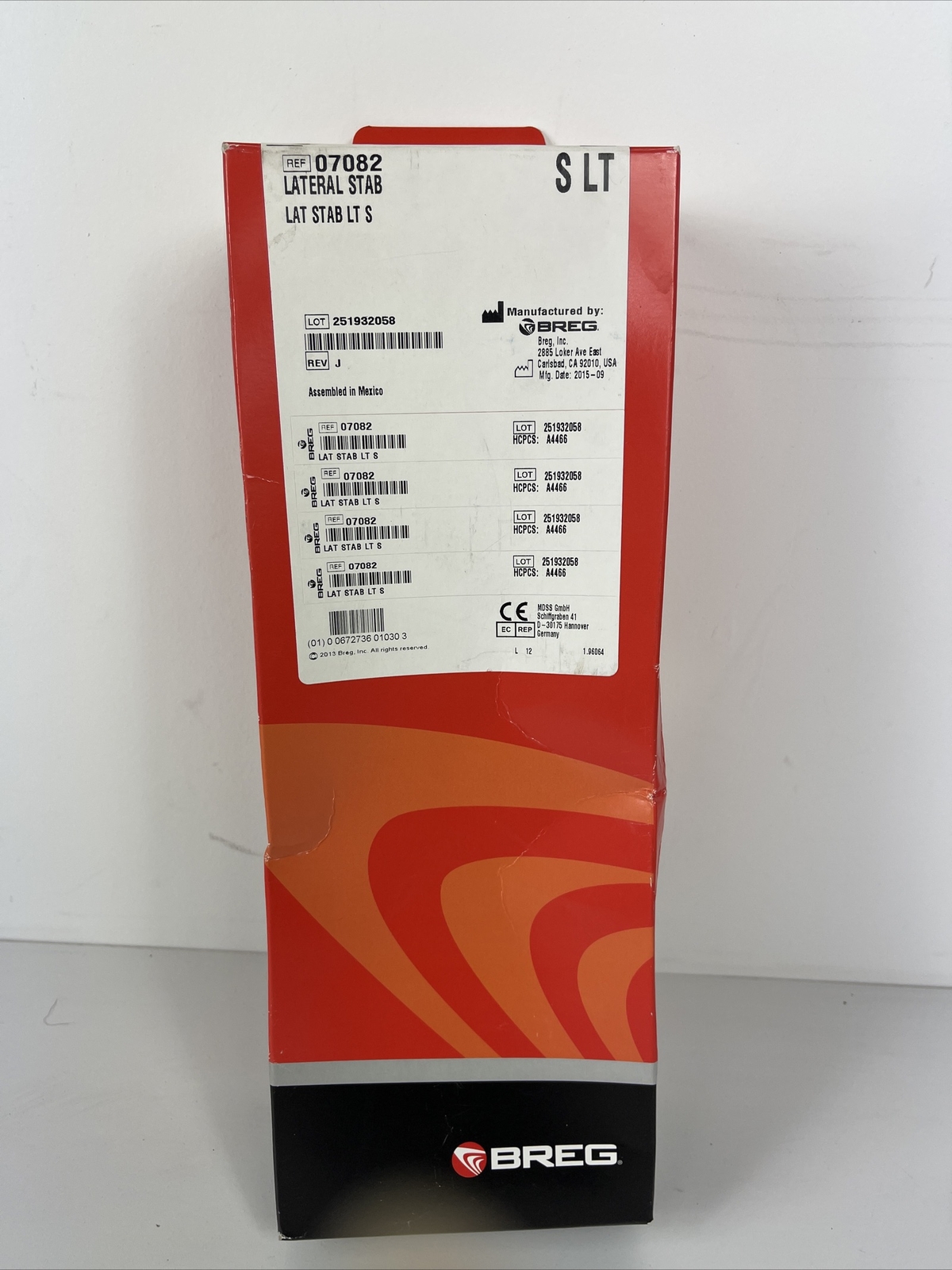 Breg Lateral Stabilizer Soft Knee Brace Small Left 07082