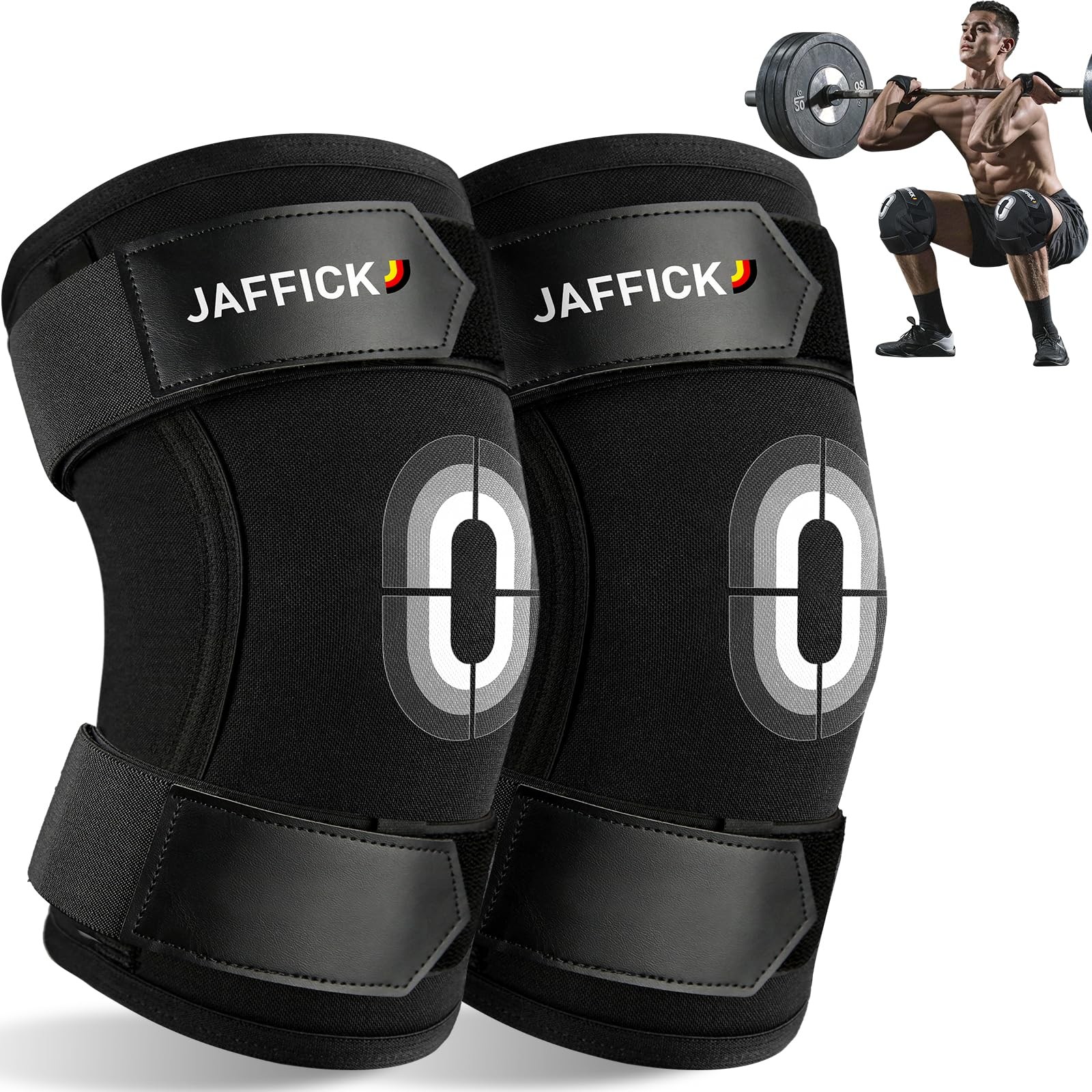 Knee Sleeves (1 Pair),Double Layer Compression Knee Braces for Suitable for S…