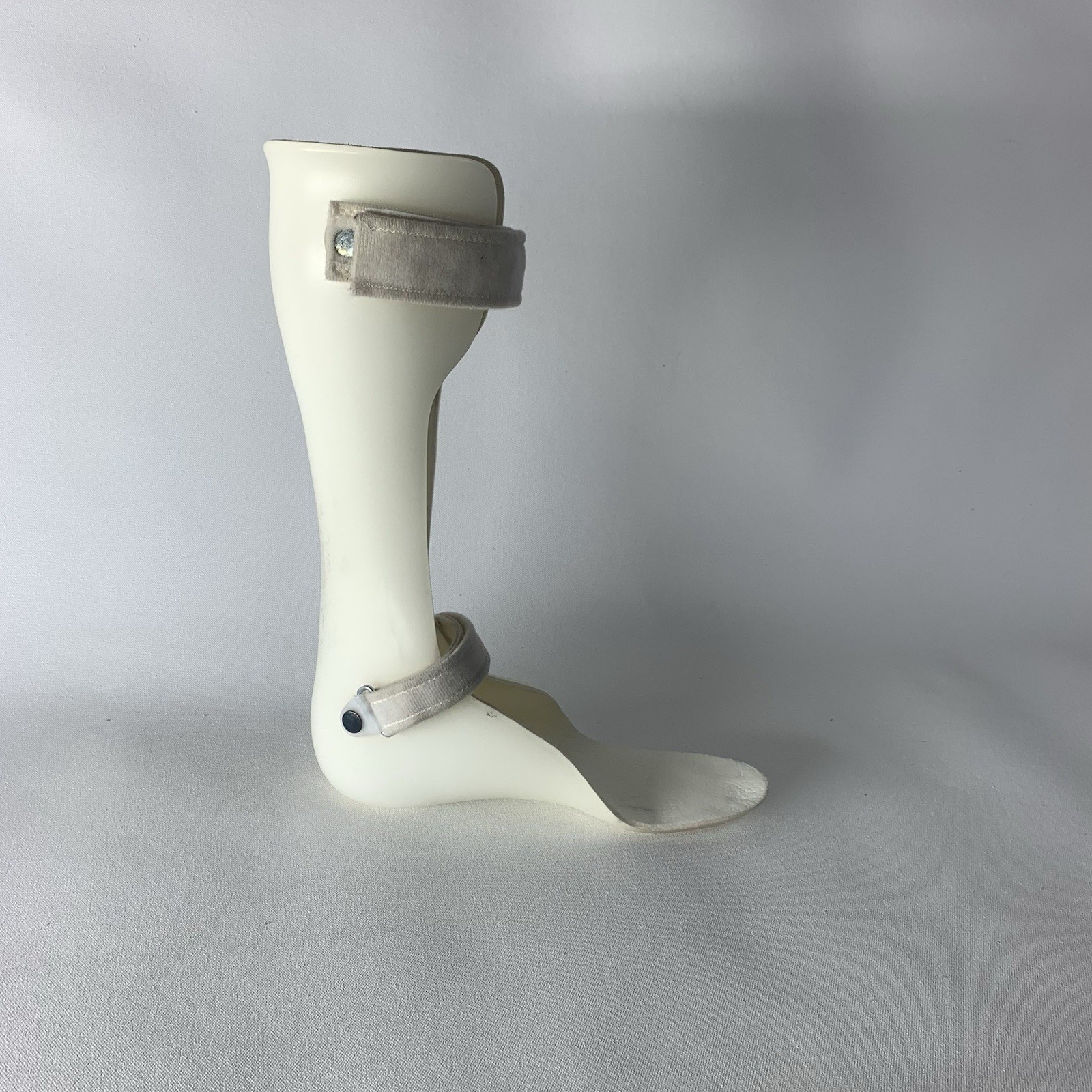 AFO Brace Ankle Foot Orthosis Thermoplastic Foot Drop White Left
