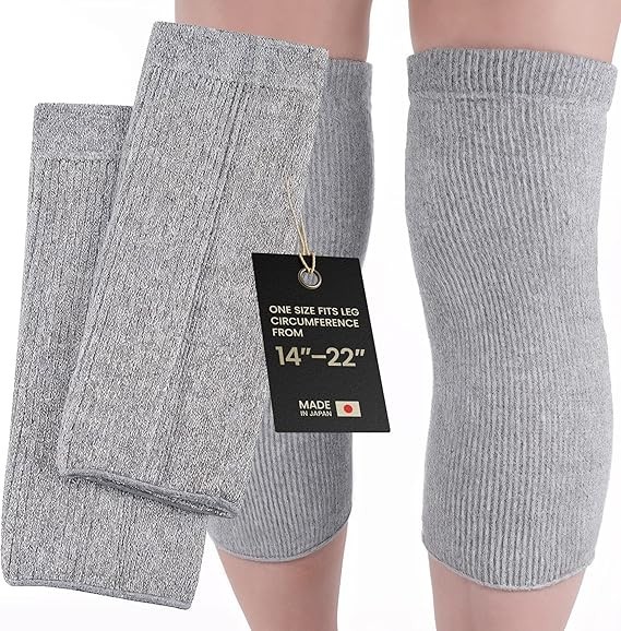 Elastic Cotton Knee Warmers, Knee Sleeves for Men and Women – Circulatio…