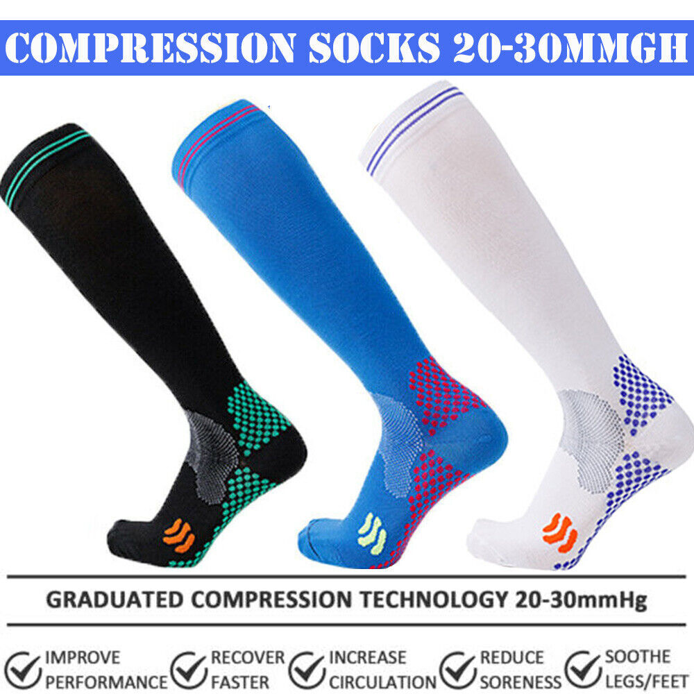 Mens Diabetic Compression Socks Medical Stockings For Varicose Veins Edema Socks