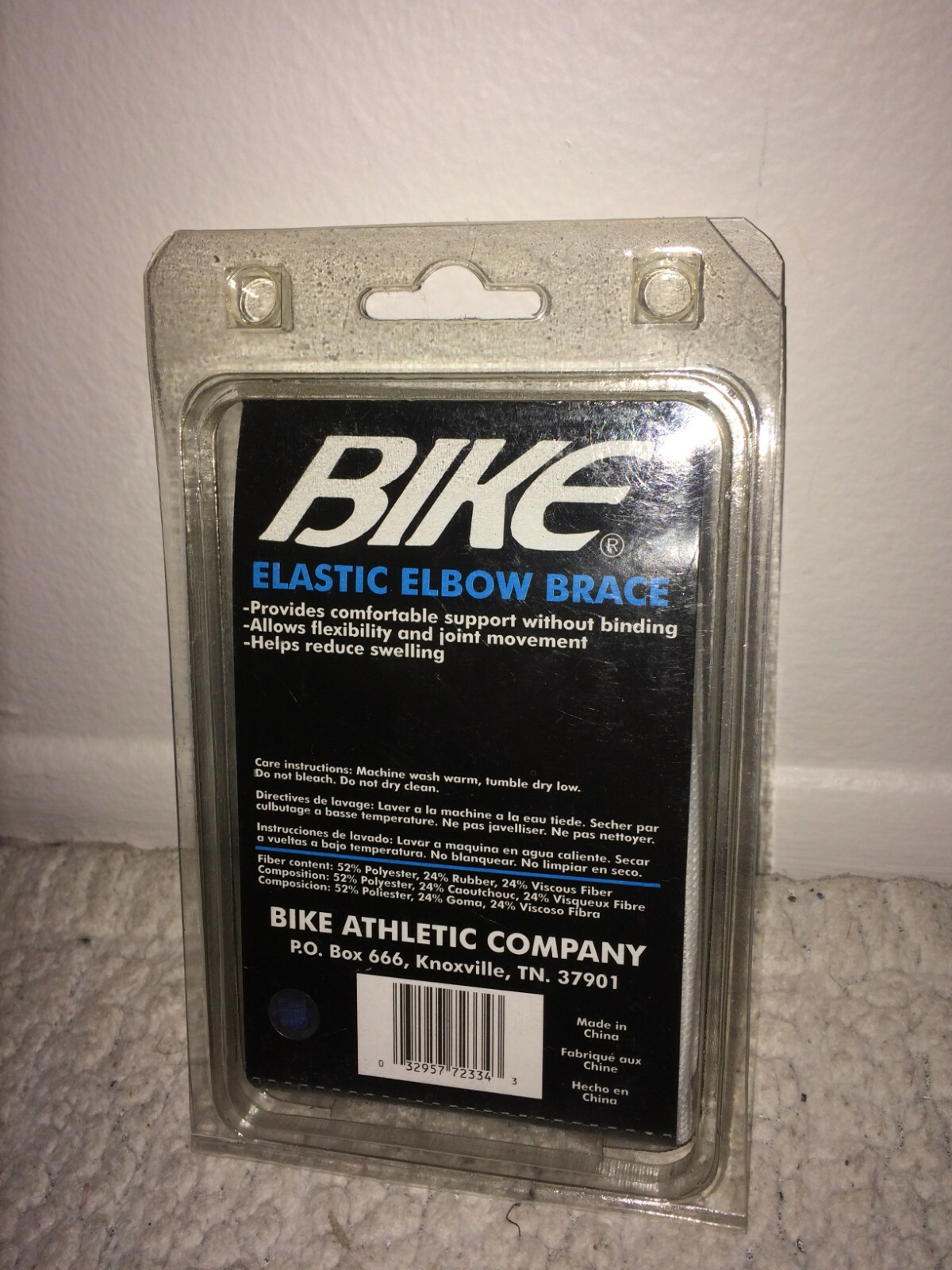 Bike NFL Elastic Elbow Support Brace White Sz Small 8-1/2″-10″ – NEW Sealed